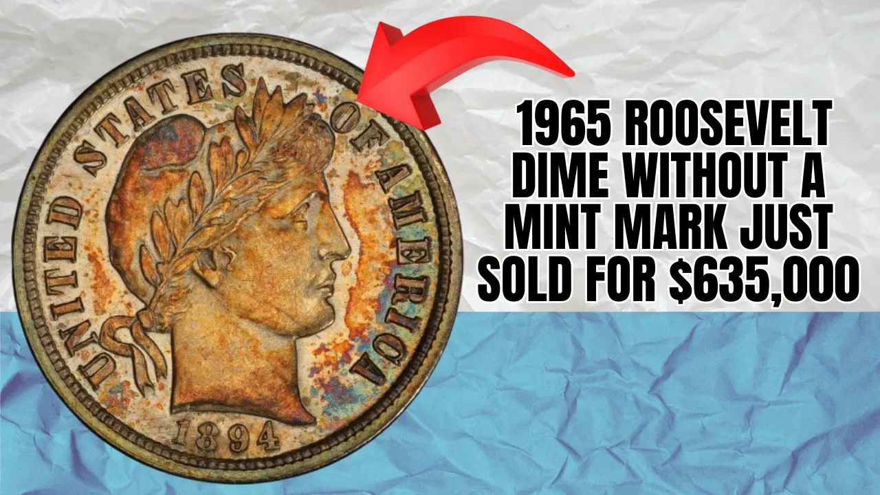 1965 Roosevelt Dime Without a Mint Mark