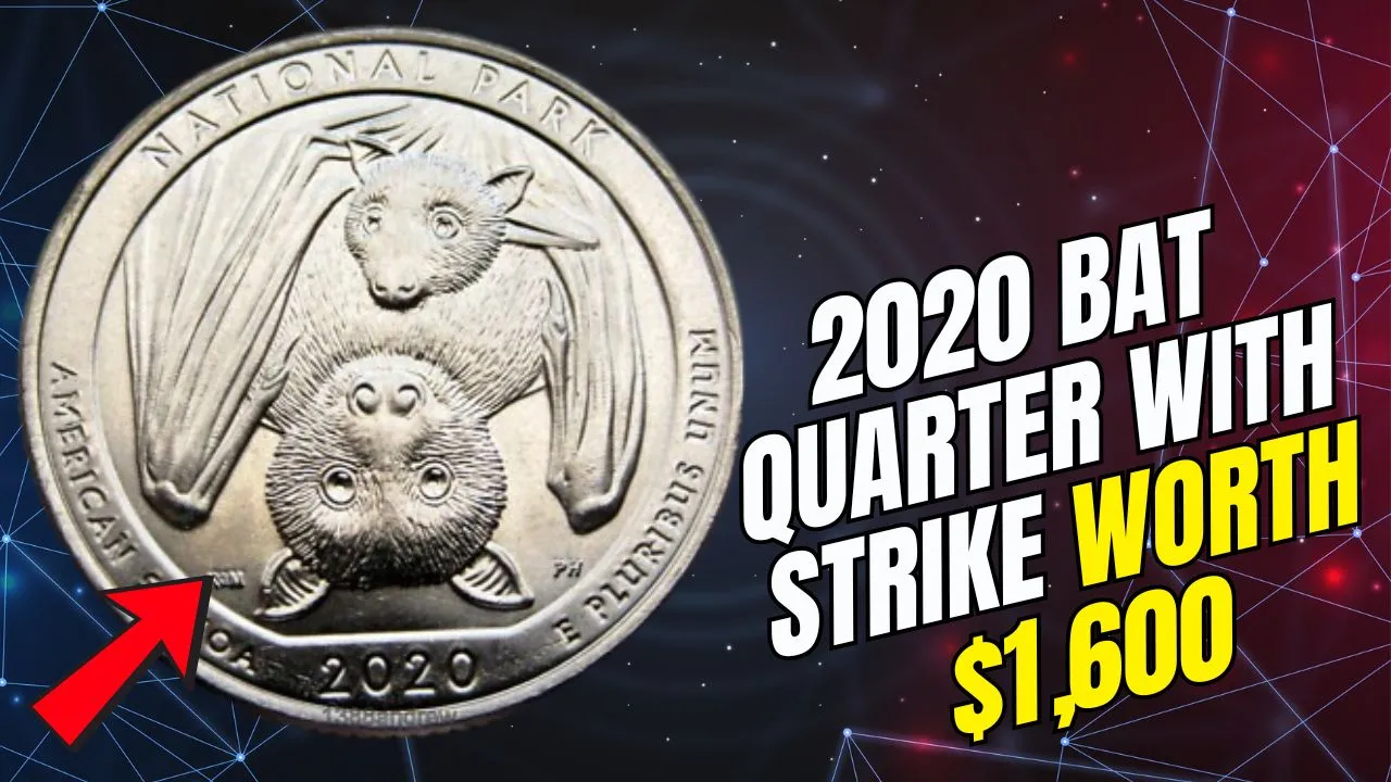 2020 Bat Quarter With Strike-Through Error