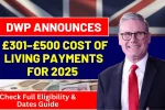 Cost of Living Payments 2025