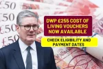 DWP £255 Cost Of Living Vouchers