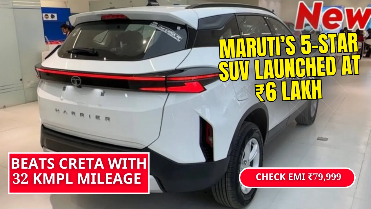 Maruti’s 5-star SUV launched at ₹6 lakh